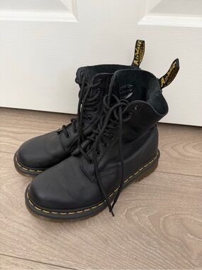Dr. Martens Black Leather Pascal Lace-Up Boots